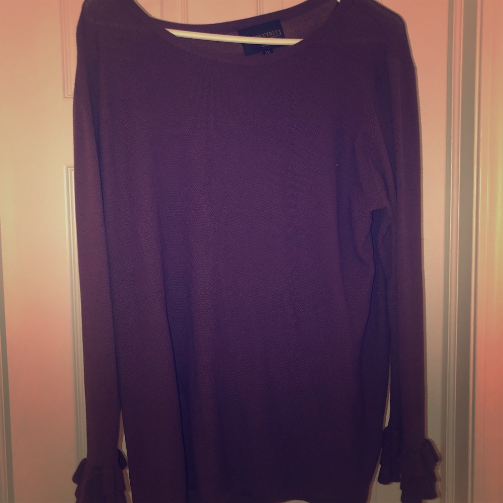 Purple long sleeve shirt